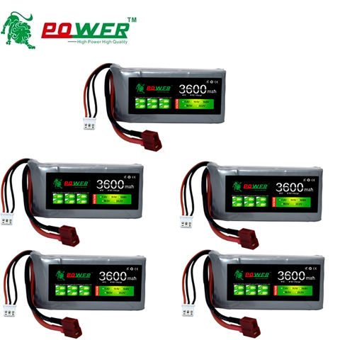 Batería Lipo de alta potencia para coche de control remoto, 7,4 V, 3600mAh, Max 60C, para Wltoys 12428, 12423, pieza de actualización de coche RC 2s, 7,4 v, batería para feiyue 03 Q39 ► Foto 1/6