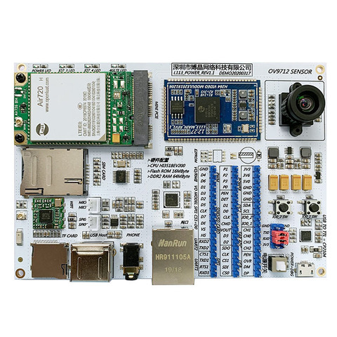 Placa de desarrollo HI3518EV200, placa de evaluación de monitoreo de seguridad HD, transmisión de Audio y Video inalámbrico remoto ► Foto 1/4