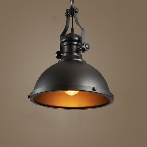 Negro retro vintage industrial colgante cadena de luces loft dinging lámparas de techo para colgar de hierro lámpara jaula de metal de cocina Accesorios ► Foto 1/6