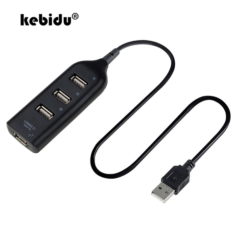 Adaptador de concentrador USB Mini USB 2,0, divisor de 4 puertos de alta velocidad para PC, portátil, receptor de ordenador, accesorios de periféricos ► Foto 1/6