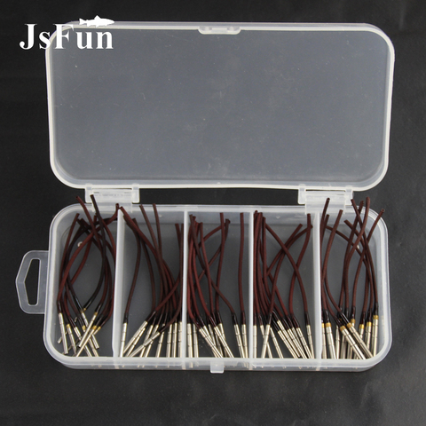 50 unids/caja de pesca de punta de la varilla de alambre de giratorio de línea de 1,0mm/1,2mm/1,4mm/1,6mm/1,8mm DIY herramienta de reparación de aparejos de pesca con mosca PJ263 ► Foto 1/6