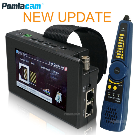 IPC1800SN 4 pulgadas UTC 8MP TVI 8MP AHD 1080P CVI CCTV Tester Monitor AHD de probador CVI comprobador TVI con POE DC12V de salida ► Foto 1/6