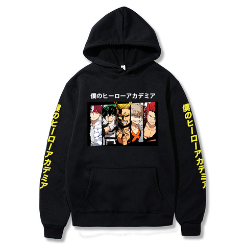 Japonés mi héroe Academia sudaderas con capucha de los hombres casuales de lana jersey de Harajuku Sudadera con capucha ► Foto 1/6