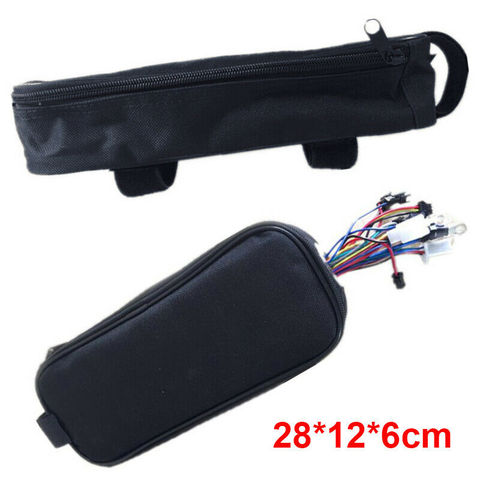 Bolsa de almacenamiento para controlador de bicicleta eléctrica, bolsa con orificio de alambre, 28x12x6cm, accesorios para bicicleta ► Foto 1/6