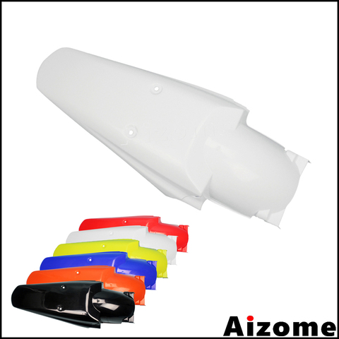 Guardabarros trasero Universal para moto de cross, guardabarros blanco Enduro para Honda CR XR CRF 100 150 200 230 250 350 400 450 500 600 650 ► Foto 1/6