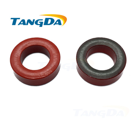 Tangda T80-2 núcleos de potencia de hierro inductor T80-2 20,3*12,7*6,35mm rojo/Negro núcleo de anillo de ferrita recubierto filtrado 2 Q ► Foto 1/1