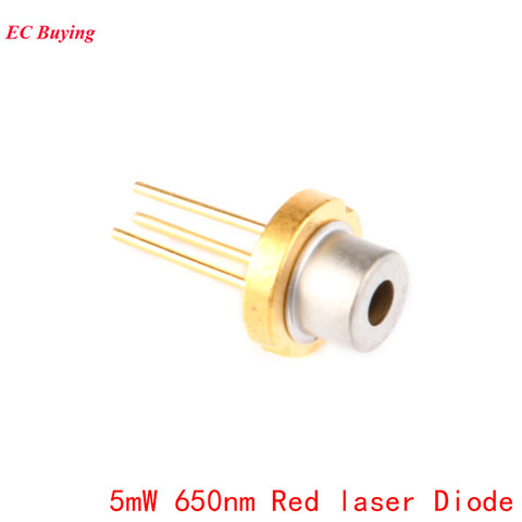 Sensor de diodo láser rojo, 5 uds., 5mW, 650nm, diodos DIY, 5MW, diseño electrónico LED ► Foto 1/4