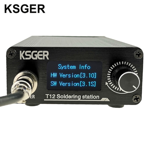 KSGER-Estación de soldadura STM32 V3.1S T12, soporte de herramientas eléctricas con mango FX9501, aleación de aluminio, autosueño, T12, puntas de hierro ► Foto 1/6