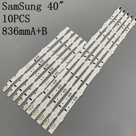 1 juego = 10 tiras de luces LED de fondo para Samsung UE40H6200 D4GE-400DCA-R2 R1 400DCB-R2 R1 BN96-30450A 30449A BN96-38890A 38889A 30417A ► Foto 1/5