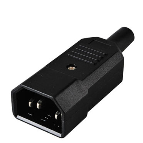 Nuevo precio al por mayor 10A 250 V negro IEC C14 enchufe Rewirable conector 3 pin conector de CA ► Foto 1/6