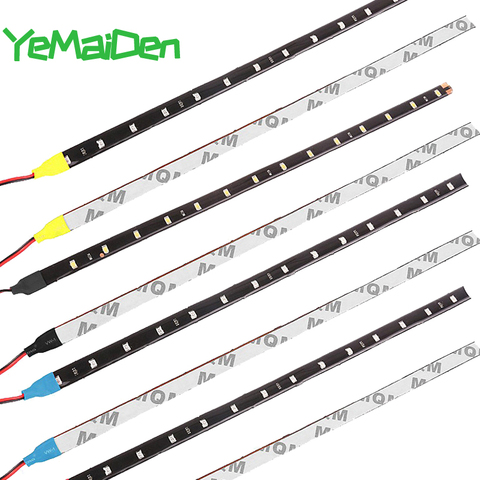 Lámparas de ambiente decorativas para interior de coche, luz ambiental DRL, 1x30CM, 15 SMD, tira de luz LED de coche, modificación exterior ► Foto 1/6