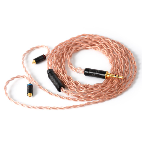 NICEHCK 4 núcleos 4N OFHC Cable de cobre sin oxígeno de alta pureza 3,5/2,5/4,4mm enchufe MMCX/2Pin para ZSX C12 V90 TFZ NICEHCK NX7 Pro/F3 ► Foto 1/6