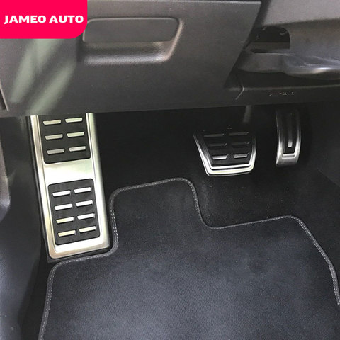 Jameo Auto del deporte del coche de combustible de Pedal de freno de la cubierta Restfood pedales para Seat Leon 5F MK3 para Skoda Octavia 5E MK3 A7 RS 2013, 2014 piezas ► Foto 1/6