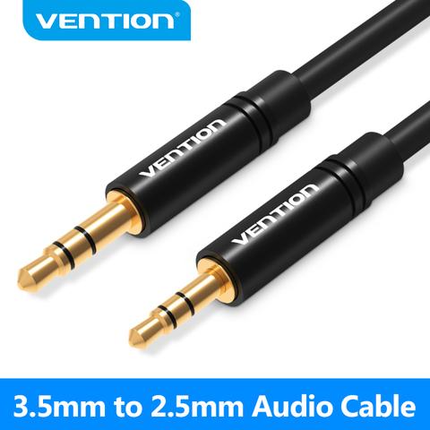 Convenio Cable Aux de 2,5mm a 3,5mm toma de cable audio 3,5 a 2,5 Cable Aux para coche altavoz para smartphone de auriculares del teléfono móvil ► Foto 1/6