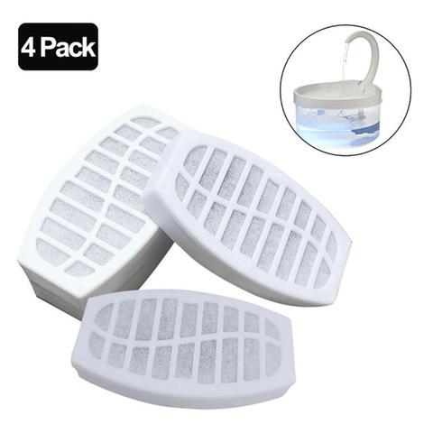 4 unids/set perro fuente de agua para gato filtros de filtro de carbón activado para gato dispensador de agua potable para fuente gato perro plato ► Foto 1/6