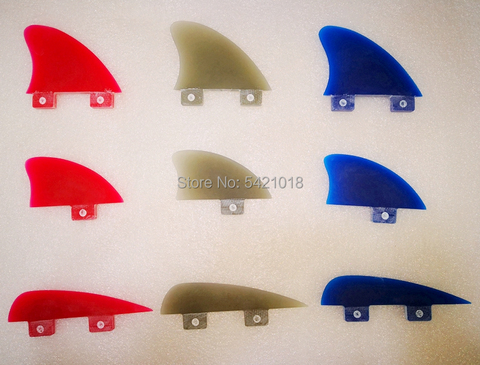 Aleta de tabla de Surf individual y pequeña, aleta de tabla de Surf azul y rojo ahumado, novedad ► Foto 1/6