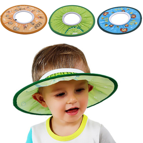 Gorro de baño suave y seguro para niños pequeños, protector para el pelo, gorros para bebés, champú, ajustable ► Foto 1/6