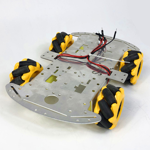 Kit de Robot Mecanum con ruedas 4WD omnidireccionales, Kit de Robot inteligente, Kit de Chasis de coche ► Foto 1/6