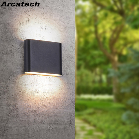 Lámpara de pared impermeable IP65 para exteriores, 6W/12W, luz LED de pared, decoración moderna para interiores/exteriores, NR-10 de pared de aluminio de doble cabeza ► Foto 1/6