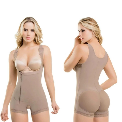 Las mujeres faja de cuerpo completo-busto ropa interior cintura entrenador corsé adelgazar sin costuras Body glúteos de talla grande 6XL ► Foto 1/6