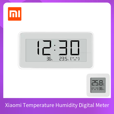 Xiaomi Mijia-Sensor de temperatura y humedad Bluetooth, pantalla LCD e-link, termómetro Digital, medidor de humedad, conexión inteligente M ► Foto 1/6