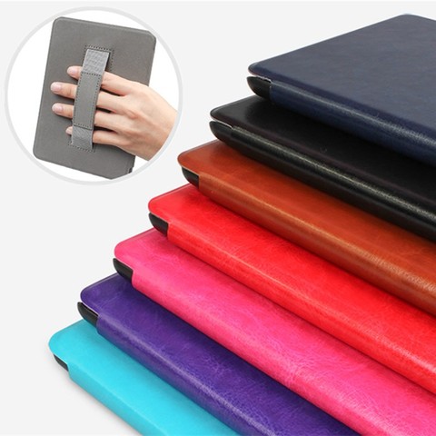 Funda inteligente Amazon Kindle Paperwhite 4, cubierta de cuero PU para Kindle Paperwhite 2/3/4, con correa de mano ► Foto 1/6