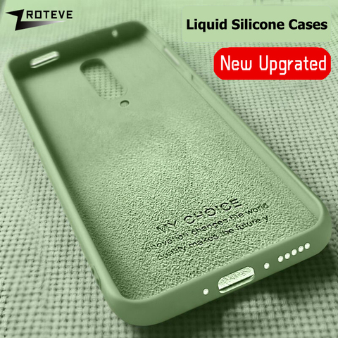 Funda de silicona líquida One plus 7 Pro, para Oneplus 8 7 T 7 T Pro 6 6T, funda suave para One plus 8 Pro Nord 8T ► Foto 1/6