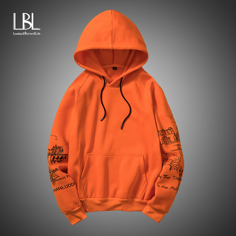 Sudaderas con capucha estampadas para hombre, ropa de sport con capucha de lana para hombre, moda de invierno, sudaderas con capucha de Hip Hop, Rebeca Suprem para hombre, chándales ► Foto 1/6