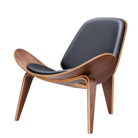 Réplica de Furgle, silla de sofá sencilla y creativa de diseñador nórdico, silla de concha de avión con sonrisa, sillas de comedor ► Foto 1/6