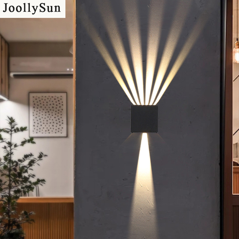 JoollySun-Apliques de decoración de pared para exteriores, luminarias LED impermeables para balcón, modernas luces de arriba abajo, ángulo ajustable ► Foto 1/6