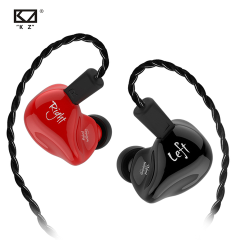 KZ ZS4 auriculares 1DD + 1BA tecnología híbrida estéreo HIFI auriculares en el Monitor de la oreja del deporte auriculares de cancelación del ruido auriculares para videojuegos ► Foto 1/6