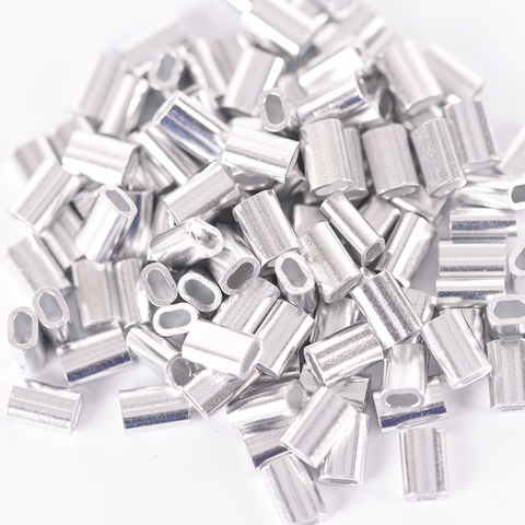 Fundas de aluminio para monofilamento, 100 Uds. Por paquete, Premium, rizador de traza, Leader, 1,0mm, 1,2mm, 1,5mm ► Foto 1/6