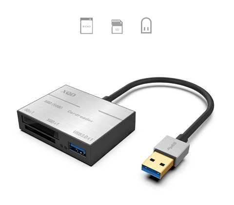 USB 3,0/Tipo C USB C XQD SD lector de tarjetas 500 MB/s adaptador de cámara de alta velocidad para Sony M/G serie Nikon para Lexar USB XQD tarjeta ► Foto 1/1