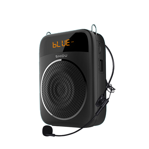SHIDU-Amplificador de voz portátil con cable, micrófono auxiliar de grabación, altavoz de Audio Personal con Bluetooth para profesores, Instructor S298, 15W ► Foto 1/6