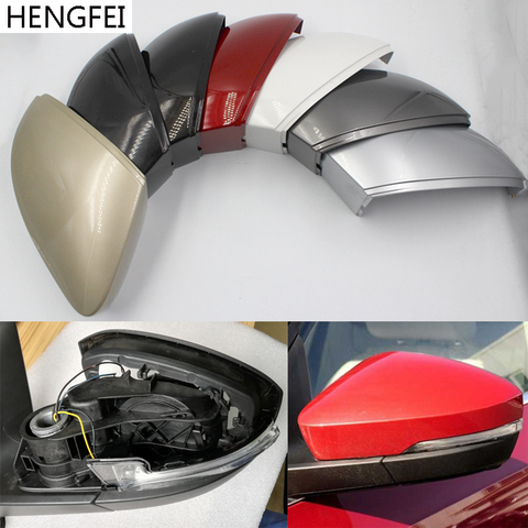 Accesorios de coche Hengfei cubierta del espejo para Skoda Octavia 2014-2017 carcasa de espejo retrovisor funda carcasa ► Foto 1/4