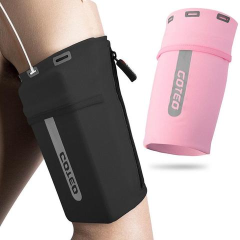 Bolsa de brazo para teléfono móvil para correr, funda deportiva para el brazo, resistente al agua, para correr, trotar, para iPhone y Samsung ► Foto 1/6