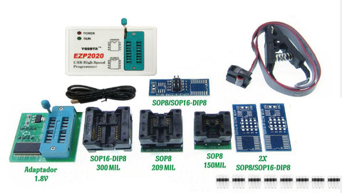 Programador USB SPI de alta velocidad, EZP2022, 7 adaptadores, mejor que EZP2013, EZP2010, 2011, compatible con 24, 25, 26, 93, EEPROM, 25, Flash Bios ► Foto 1/2