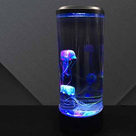 Lámpara LED de mesita de noche para niños, lámpara de mesita de noche con USB Power Jellyfish, con cambio de Color hipnótico para acuario de fantasía, decoración del hogar ► Foto 1/6