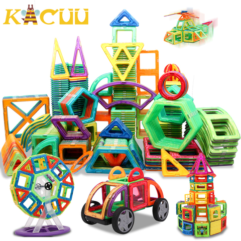 Piezas magnéticas de construcción de bloques bricolaje para niños, 1 Uds., tamaño grande, accesorio de construcción, modelo magnético, juguetes educativos ► Foto 1/6