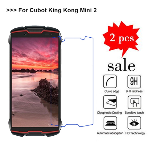 2 uds. De vidrio templado para Cubot King Kong Mini, funda 9H a prueba de explosiones, Protector de pantalla para Cubot King Kong Mini 2, película de teléfono ► Foto 1/6