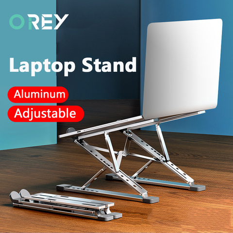 Soporte ajustable de aluminio para ordenador portátil, Base de refrigeración para Macbook, PC, iPad, Tablet, Notebook soporte para laptop escritorio soporte portátil soporte ordenador portatil soporte portatil soporte ► Foto 1/6