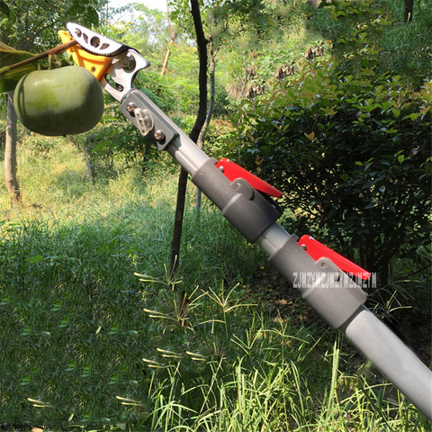 Tijeras de frutas mejoradas de alta altura, cortador de setos telescópico de jardín, podadora de árboles frutales, herramienta de poda de ramas altas, 3 metros ► Foto 1/6