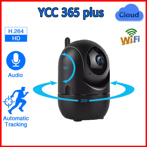 Cámara de videovigilancia inteligente YCC365 PLUS, 1080P, IP en la nube, red wi-fi inalámbrica de seguimiento automático, CCTV para bebé ► Foto 1/6