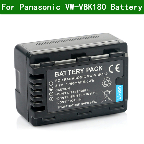 LANFULANG VW-VBK180 batería recargable baterías de la cámara para Panasonic HC-V700 SDR-S70 VW-VBL090 VW-VBK360 HC-V10 ► Foto 1/6