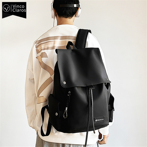 Mochila urbana Simple para hombre, morral de diseñador de tendencia para hombre, bolso impermeable para ordenador portátil para hombre, bolsas de viaje de gran capacidad para jóvenes a la moda ► Foto 1/6