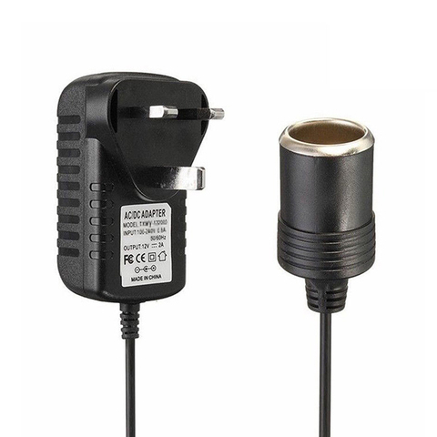 Enchufe de encendedor de coche portátil, adaptador de 220V a 12V, convertidor de piezas para equipos eléctricos de la UE/REINO UNIDO/EE. UU. ► Foto 1/6