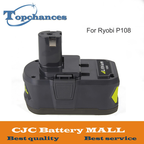 Batería recargable de iones de litio de 18V, 6000mAh/5,0 mAh para Ryobi 18V para ONE +, herramienta eléctrica P108 P109 P106 P105 P104 P103 RB18L50 RB18L40 ► Foto 1/5