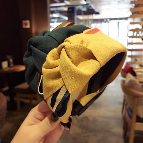 Corea hecho a mano terciopelo lazo grande accesorios para el cabello banda para el cabello para niñas corona de flores diademas para mujeres ► Foto 1/6