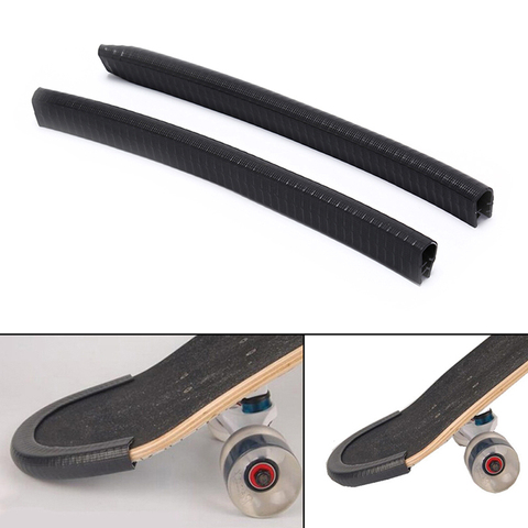 2 uds Anti-colisión parachoques de monopatín tira de Skate Junta de Protección tira accesorios de Skateboard ► Foto 1/4