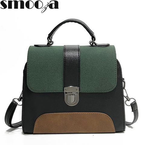 SMOOZA-Bolso de moda para mujer, bandolera de piel sintética de calidad, bolso de hombro portátil con solapa y Asa superior, 2022 ► Foto 1/6